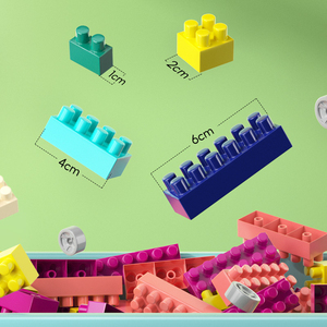 Bloque de ladrillo colorido, montaje creativo, varios modelos, juego de bloques de construcción Diy para niños, juguetes educativos - Product Image 3