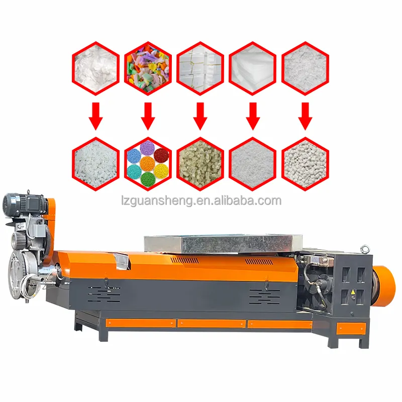 Waste plastic recycling treatment method? Small PE PP waste film pelletizer Plastic granulating machine