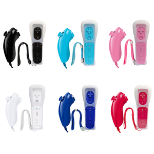 รีโมทคอนโทรลและ Nunchuck Motion Plus 2 ใน 1 สําหรับ Nintendo Wii พร้อมเคสซิลิโคน - Product Image 1