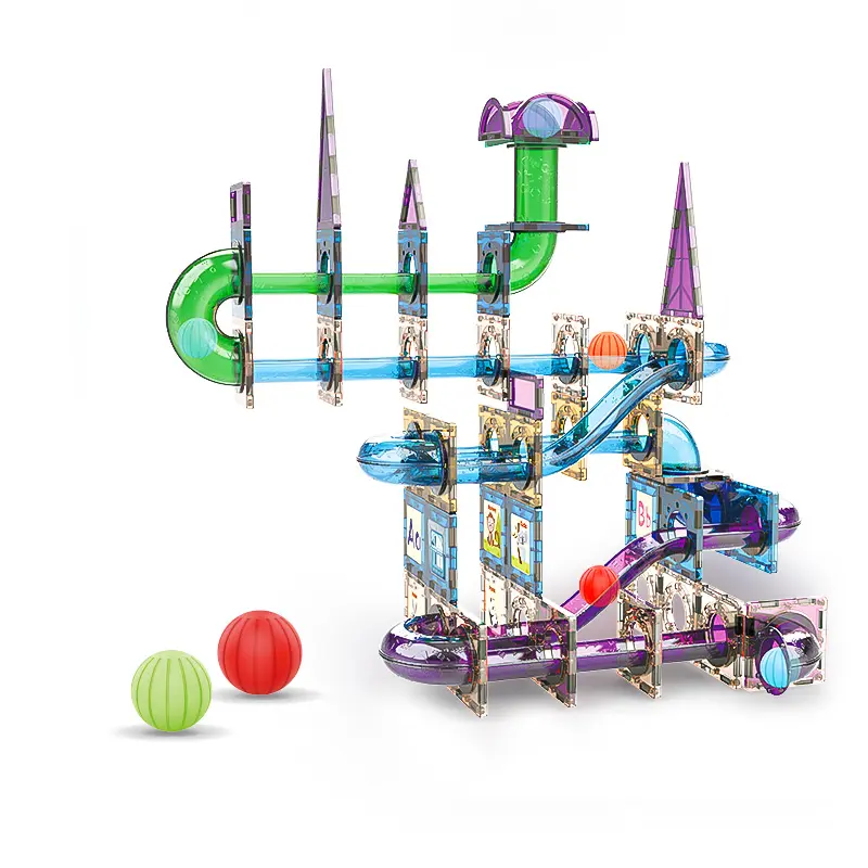 165PCS DIY Building Block Set com janela colorida Tubo Magnético Building Blocks Brinquedos Educativos Do Bebê