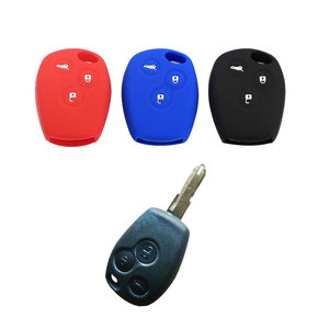 Silikon araba anahtarı durum kapak Renault Renault DACIA Scenic Megane Sandero için 2 düğmeler Captur Twingo Modus 2/3 düğmeler - Product Image 3