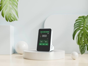 Monitor de calidad del aire Wifi con registrador de datos, Monitor CO2 PM 2,5, PM 1,0. PM10, humedad, temperatura interior AQI App controlada - Product Image 4
