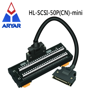 MINI SCSI50 DINレールマウント50ピン0.05 "ミニ<span class=keywords><strong>D</strong></span>リボン/MDR女性インターフェースモジュール50PINサーボ端子ブロック