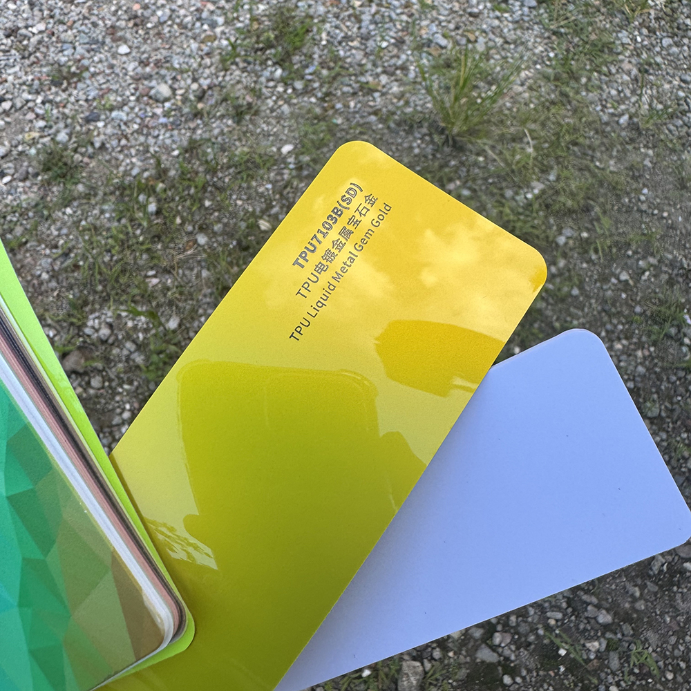 TPU Liquid Metal Gem Gold