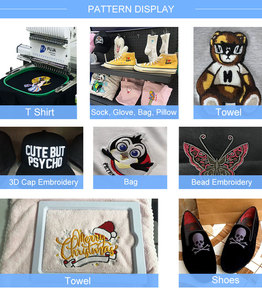 12 Needles Embroidery Machine Singe Head Digital Caps Hat T-shirt Pillow Smart <strong>Computer</strong> Embroidery Machine - Product Image 6