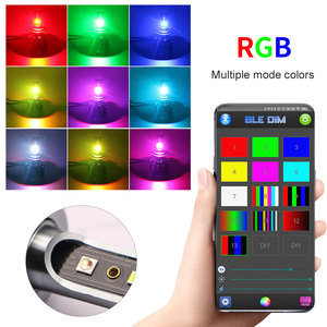 Çok renkli LED far H4 H7 H11 RGB LED ampul 6000LM araba far için bluetooth kontrolü - Product Image 6