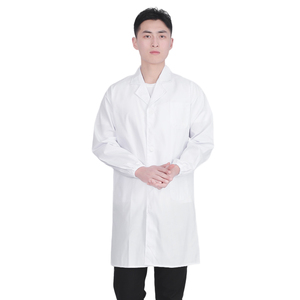 Mantel laboratorium warna putih, seragam medis perawat dokter rumah sakit, mantel Lab lengan panjang - Product Image 3