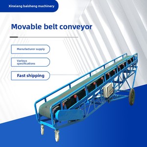 Transportador de correa inclinado comercial automático personalizado para tornillo de grano de alimentos de cemento para carga móvil descarga fabricante usado - Product Image 5