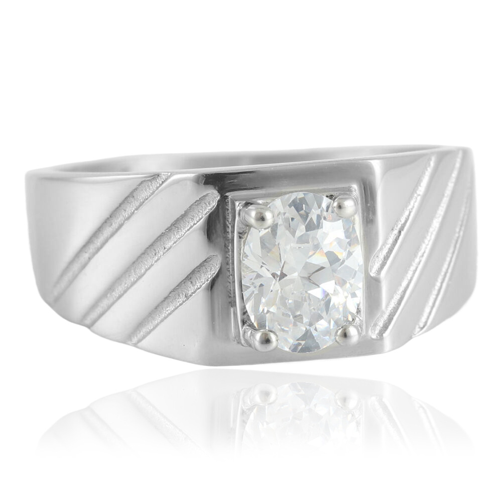 Steel-colored white stone (US version)