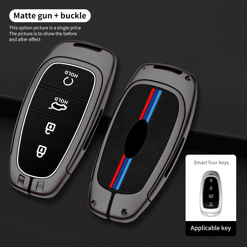 Étui simple pistolet mat (4 boutons) B