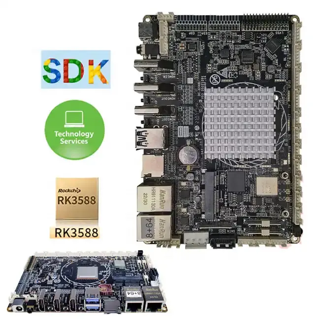 8K anakartlar için HMI * D Lvds Edp Sd Sata reklam Interactiv paneli kol kurulu Rk3288 Rk3568 rk99