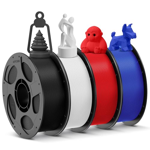 4*1kg Pla Black White Blue Red
