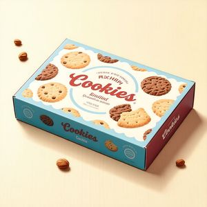 Tùy chỉnh in logo các tông đóng gói bánh ngọt tráng miệng bánh quy vận chuyển bưu phẩm hộp giấy <span class=keywords><strong>Cookie</strong></span> Hộp bao bì thực phẩm hộp - Product Image 5