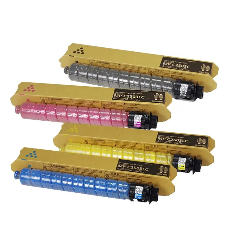 Üstün kaliteli lazer kartuş toneri için kullanılan Ricoh MPC 4503 5503 6003 4504 5504 6004 fotokopi makineleri