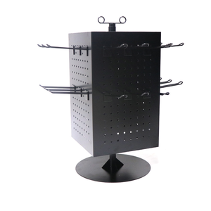 4-seitiger Metall-Spinning-Peg board-Rack Rotierender Desktop-Displayst änder mit Haken für die Vitrine für Arbeits platten - Product Image 3