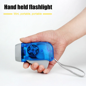 <strong>LED</strong> Hand Pressing Dynamo Flashlight Lantern Portable Camping Hand Crank Power <strong>Wind</strong> <strong>up</strong> Flashlight Torch Light for Outdoor Home - Product Image 2