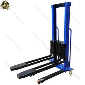 1T carrello elevatore elettrico con capacità di carico 1T camion Stacker portatili per Auto sollevamento su e giù per caricare e scaricare merci - Product Image 4