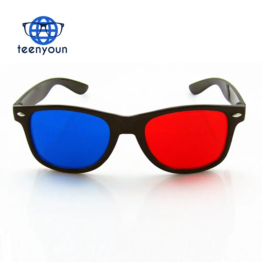 Teenyoun Yiwu vendita calda Unisex Home Movie Video buon prezzo acquistare all'ingrosso occhiali 3d blu rosso