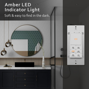 ETL FCC Timer interruttore a parete luce cronometrante interruttore orario regolabile pulsanti conto alla rovescia 1 ora interruttore luce