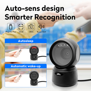 Scanner di codici a barre da tavolo circolare JR T27H codice a barre codice a barre 1D 2D supporto di vendite a buon mercato con servizio OEM gratuito - Product Image 3