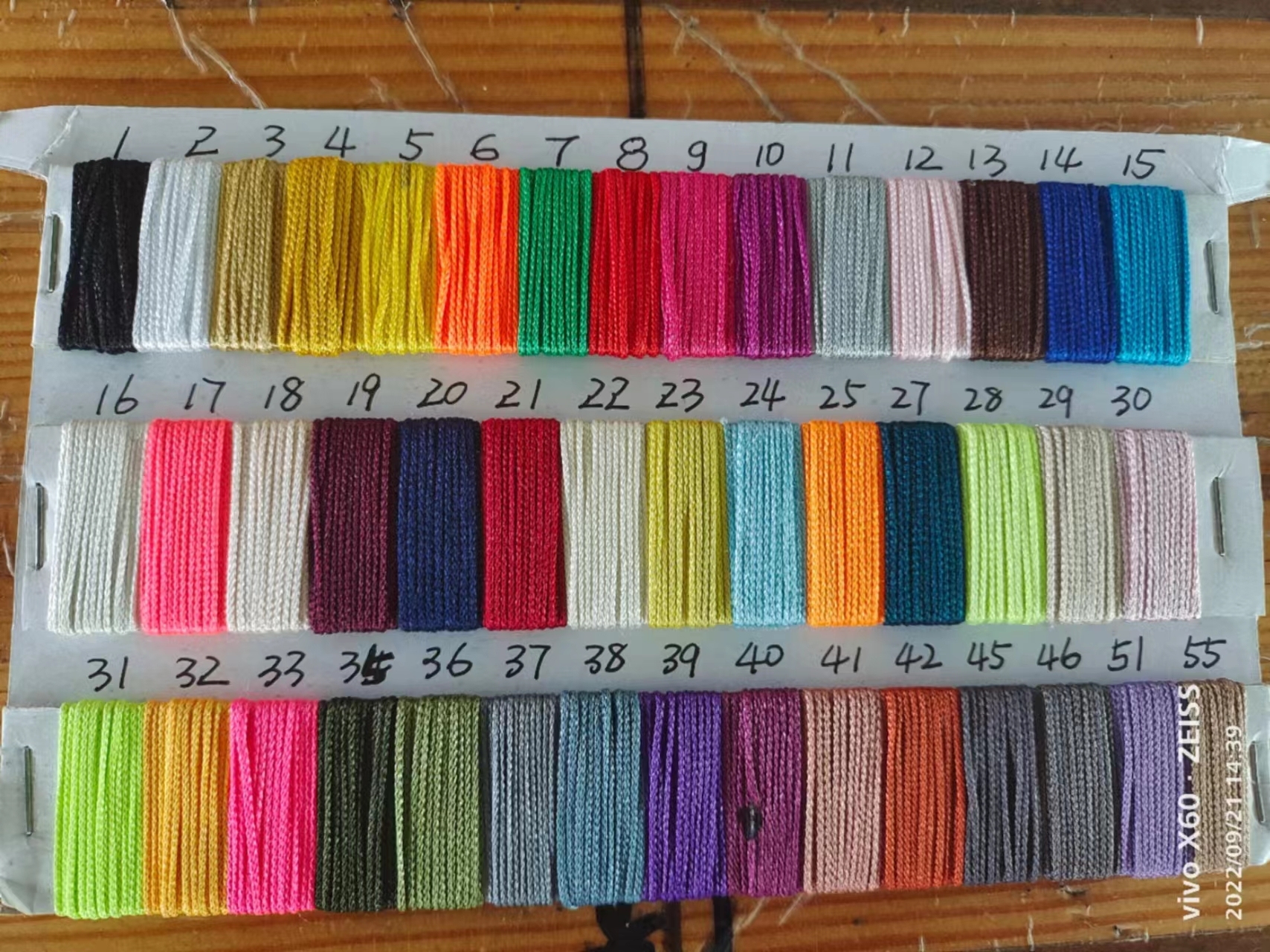 Color chart