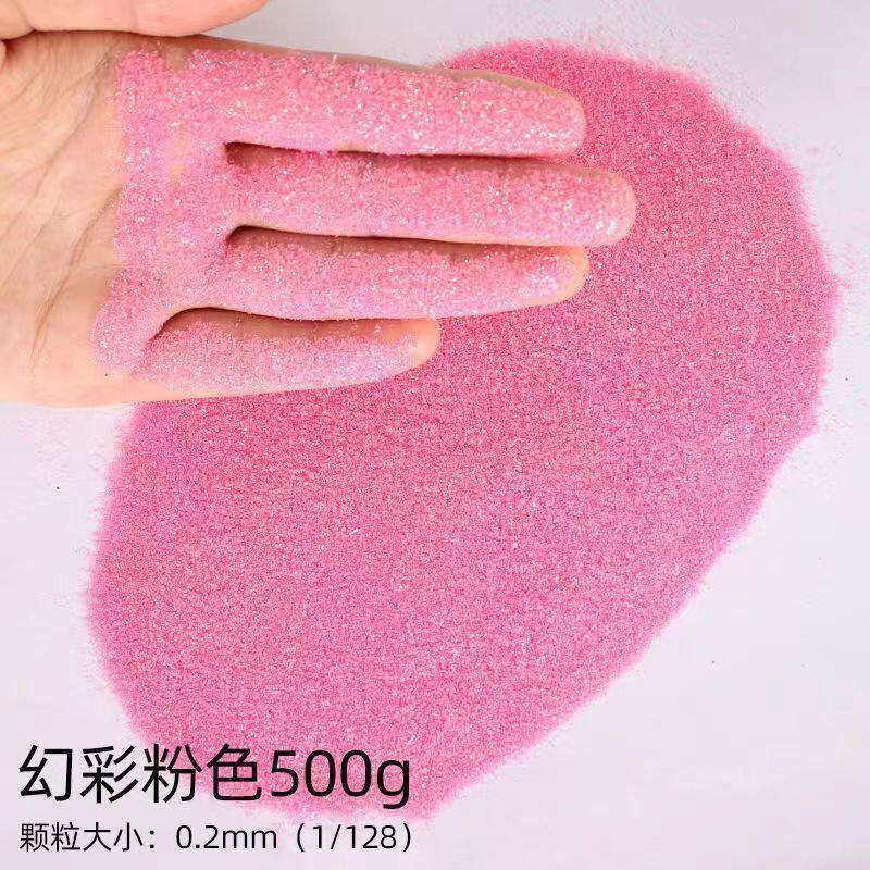 One pound of 0.2mm iridescent pink