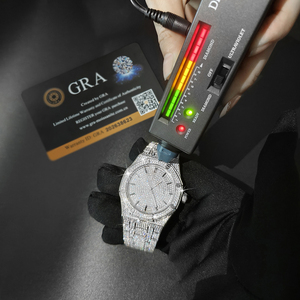 Không thấm nước sang trọng tự động hip hop Đồng hồ cơ khí với trường hợp sapphire và ban nhạc thép không gỉ cho nam giới - Product Image 6