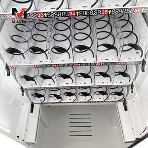 ホットセラーカードリーダーの支払いLCDとステンレス鋼のキーボードを備えた大容量の食品とヘビの自動販売機