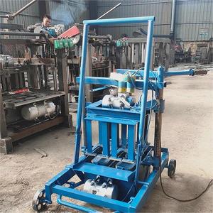 小型可動レンガ製造機手動コンクリートブロックメーカー建設新条件コア金型部品粘土原料 - Product Image 5