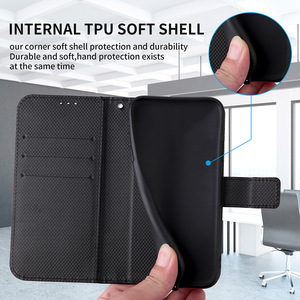 Luxury Diamond Pattern PU Leather Flip Case <strong>Cover</strong> with Hand Strap Card Holder Wallet Phone Case for Sharp Aquos Basio <strong>Active</strong> 3