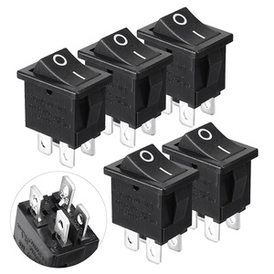 250V/6A 125V/10A 6 Pin Rocker anahtarı Dpdt açık kapalı SPST paneli dağı tekne geçiş anahtarı - Product Image 4