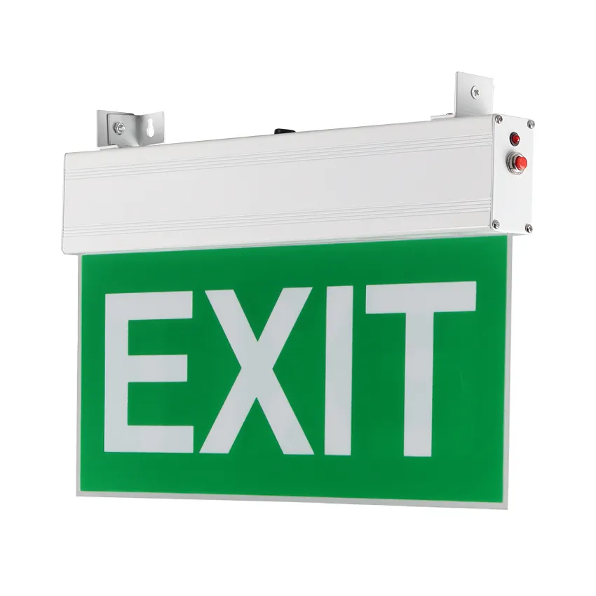 Hot Sale Rechargeable LED Wall Mounted Ceiling Hang Fire Safety Emergency Led Light Exit Sign
