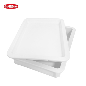 Stapelbarer Back behälter mit Deckel Transport kiste rechteckige Brotgärung schale Kunststoff Pizza Teig Proof box - Product Image 2
