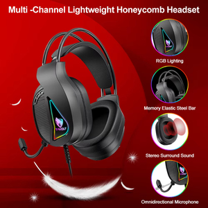 4 in 1 Gaming <strong>Keyboard</strong> and <strong>Mouse</strong> and Gaming Headset and <strong>Mouse</strong> Pad Wired LED RGB Backlight <strong>Keyboard</strong> Combo for Desktop <strong>Computer</strong> PC - Product Image 3