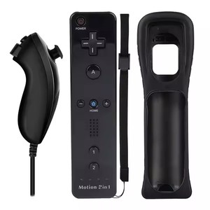 2-in-1ワイヤレスリモコンWIIリモコンNunchukアクセラレータースピーカー付きニンテンドーWIIゲームコントローラーモーションプラス - Product Image 1