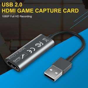 HDMI输入到USB 2.0视频采集卡适配器4k视频游戏采集卡适用于PC
