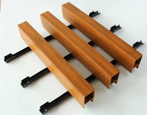 厂家价格定制木器管方形木材天花板防水木器管天花板 - Product Image 5