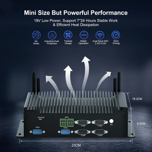Lüfter loser Mini-Box-PC In-Tel 10. Generation 8 USB 6 COM Core I5-Prozessor DDR4 RAM 2 LAN Industrie computer für Linux - Product Image 5