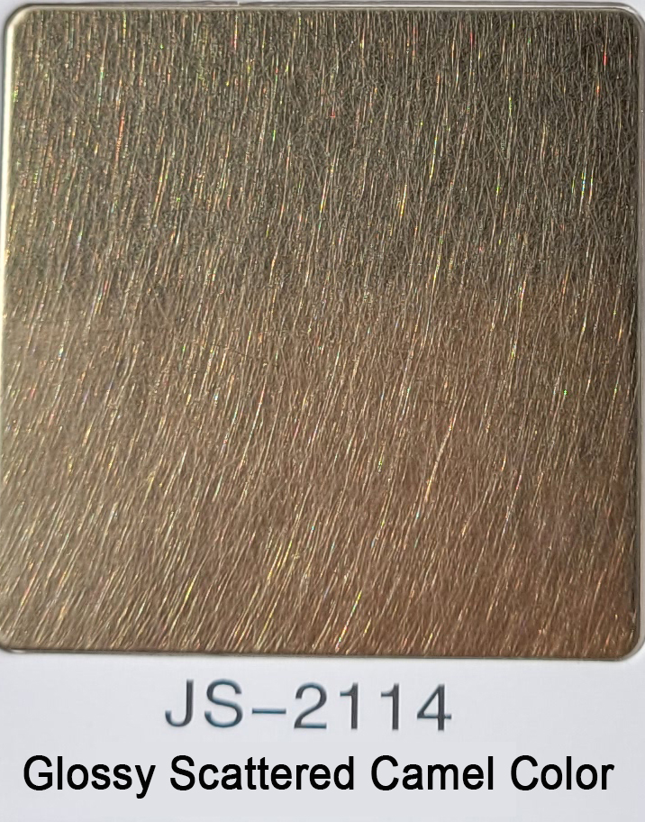 glossy scattered camel color