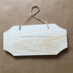 Tamaños personalizados formas placas de madera de Paulownia blanqueada con cadena colgante placa de madera letreros de madera en blanco para proyectos de manualidades DIY - Product Image 5