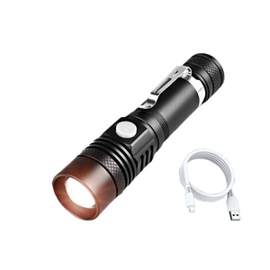TAIKOO ไฟฉาย1000 Lumens,ไฟฉายยิงระยะไกล T6ไฟฉาย LED กันน้ำทรงพลังชาร์จ USB กลางแจ้งอัลลอย - Product Image 1