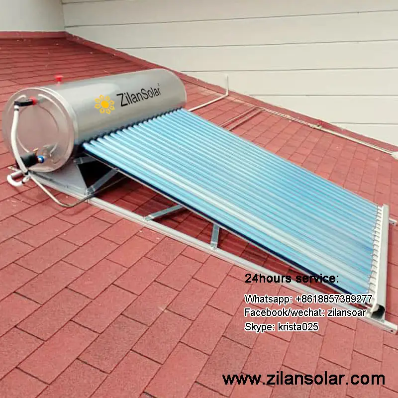 Calentador solar de agua caliente para uso doméstico