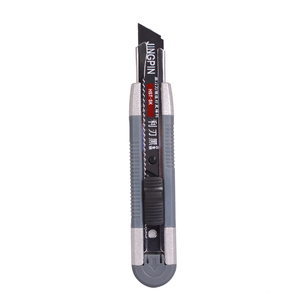ボックスカッターシルバーカラーアルミニウム合金5スペアブレードユーティリティカッター付き - Product Image 3