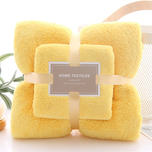 マイクロファイバータオルギフトセットバスタオル柔らかく吸収性のあるバスルーム用安いタオルセット - Product Image 1