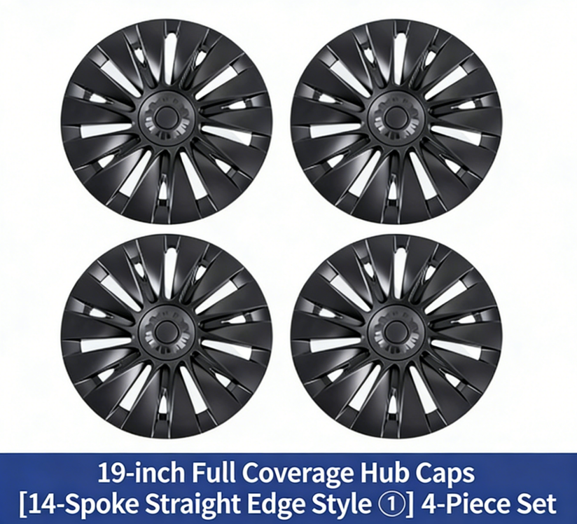 14 pieces G-style floral pattern - matte black