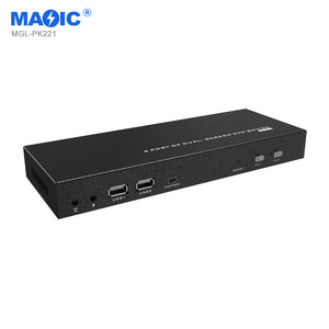 4k 60hz 2 in 2 Out DP Dual Screen <strong>KVM</strong> Switcher Displayport 2 Port <strong>KVM</strong> <strong>Switch</strong> for Monitor