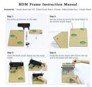 Marco LED BDM con 4 Uds sonda pluma coche ECU Chip herramienta de sintonización 40 Uds Pin para marco BDM OBD2 Auto ECU programador para Kess