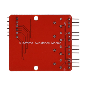 Vierwege-Infrarot-Verfolgung 4-Kanal-IR-Tracking-Modul Übertragungsleitungs-Hindernis vermeidung für Arduino Smart Car Robot DIY Kit