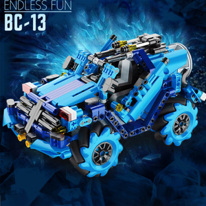 HOSHI Remote Control Block Self-Designed <strong>Programmed</strong> Mecanum Wheel Ice Battle Car Budilding Block Kit <strong>Tech</strong> Mechanical Stem Toys - Product Image 5