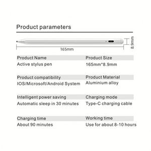 Yüksek hassasiyet ince S kalem ipuçları Appl kalem 1 2 plastik yedek Pom Stylus kalem ipuçları - Product Image 5